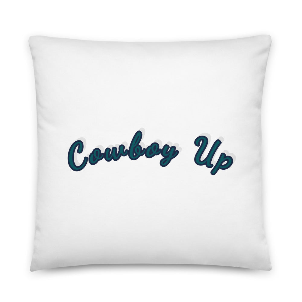 Cowboy Up printed Pillow