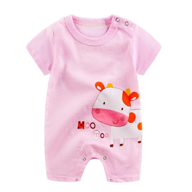 Short Sleeve baby clothing One Piece - AdeleEmbroidery