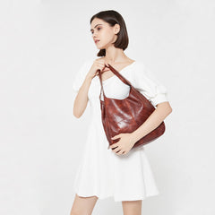 Women’s Faux Leather Oversized Tote Bag