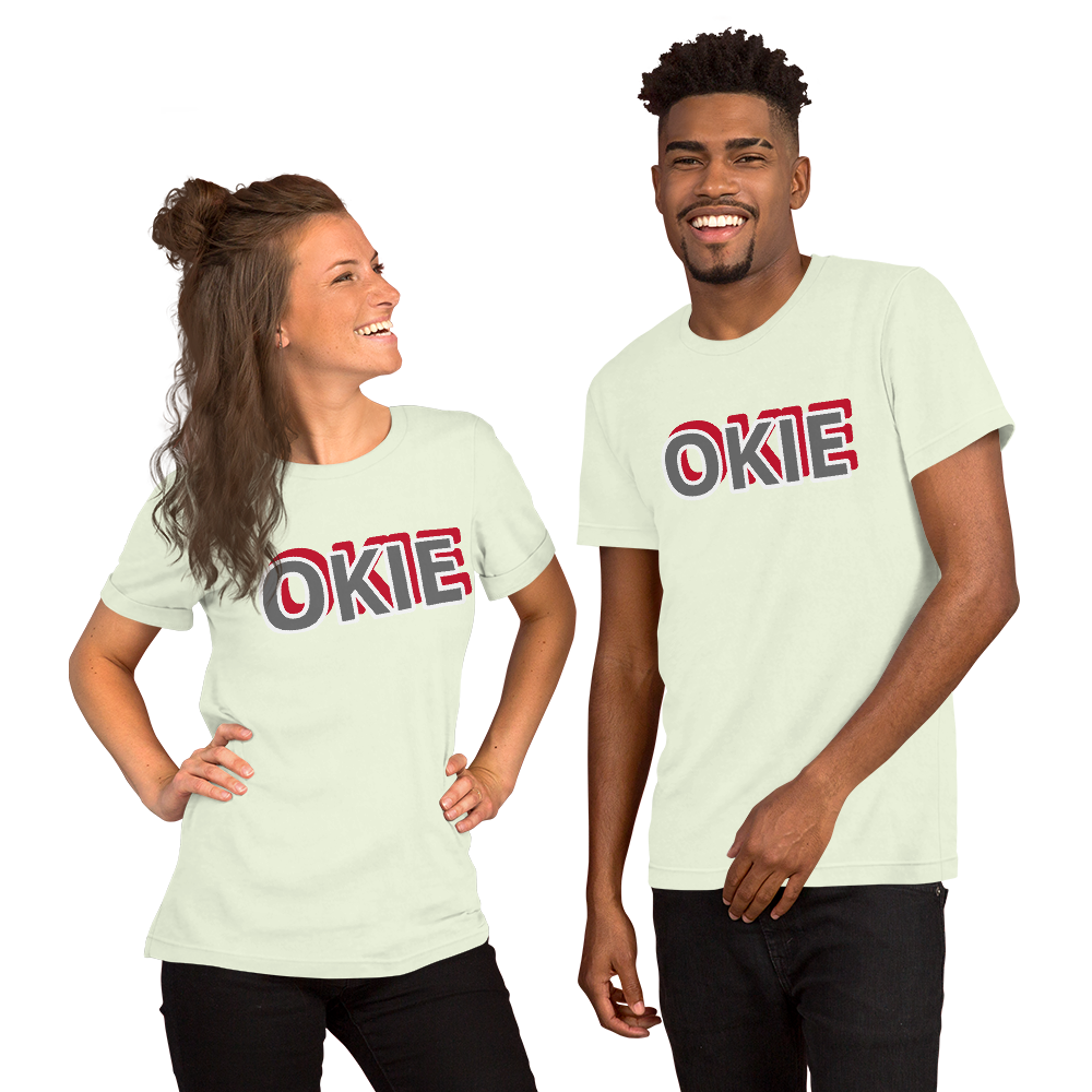 OKIE Print Short-Sleeve Unisex T-Shirt - AdeleEmbroidery